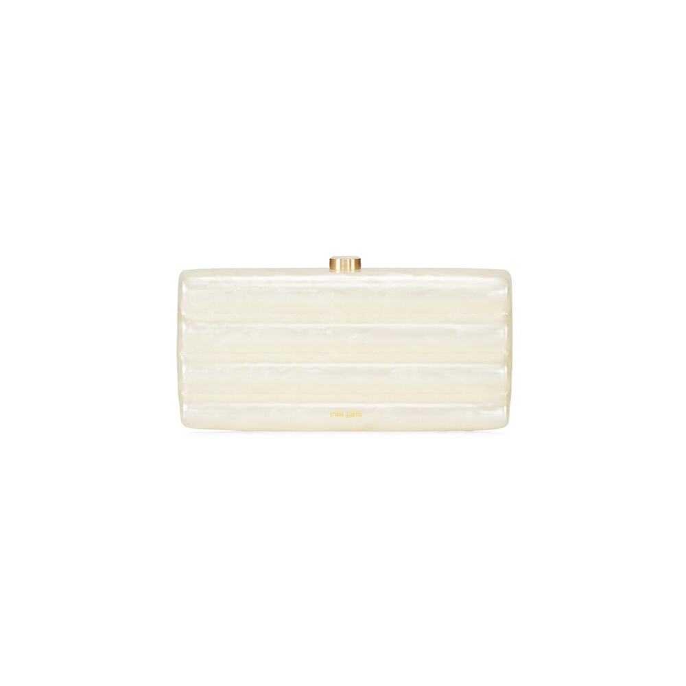 Cult Gaia Cream Clutch